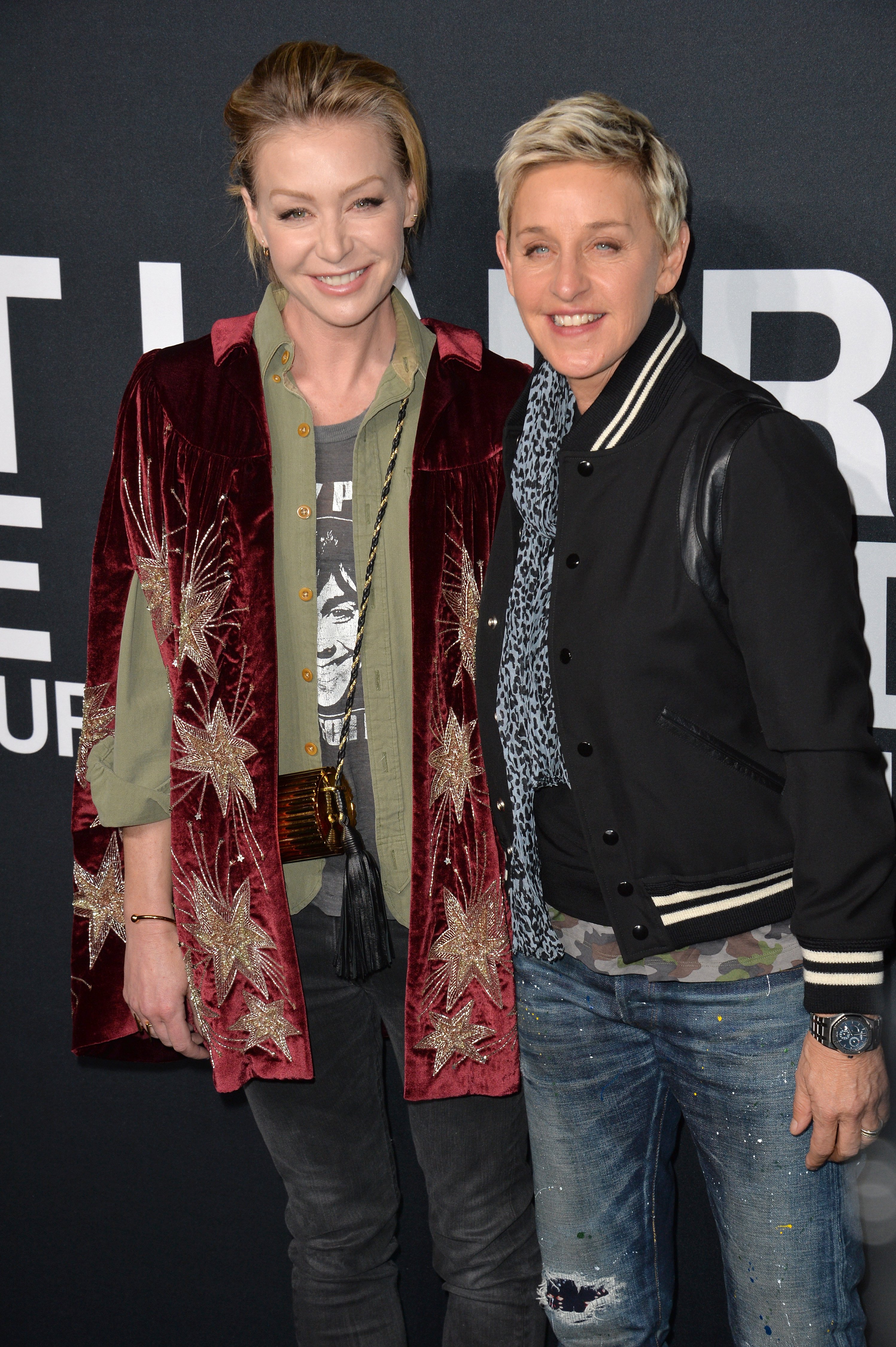 Portia de Rossi & Ellen DeGeneres arriving at the Saint Laurent at the Palladium fashion show at the Hollywood Palladium | Photo: Shutterstock