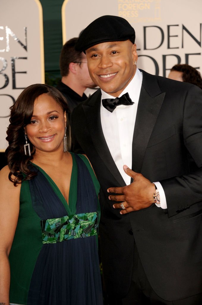  LL Cool J (R) and wife Simone Johnson arrive at the 68th Annual Golden Globe Awards held at The Beverly Hilton hotel | Photo: Getty Images