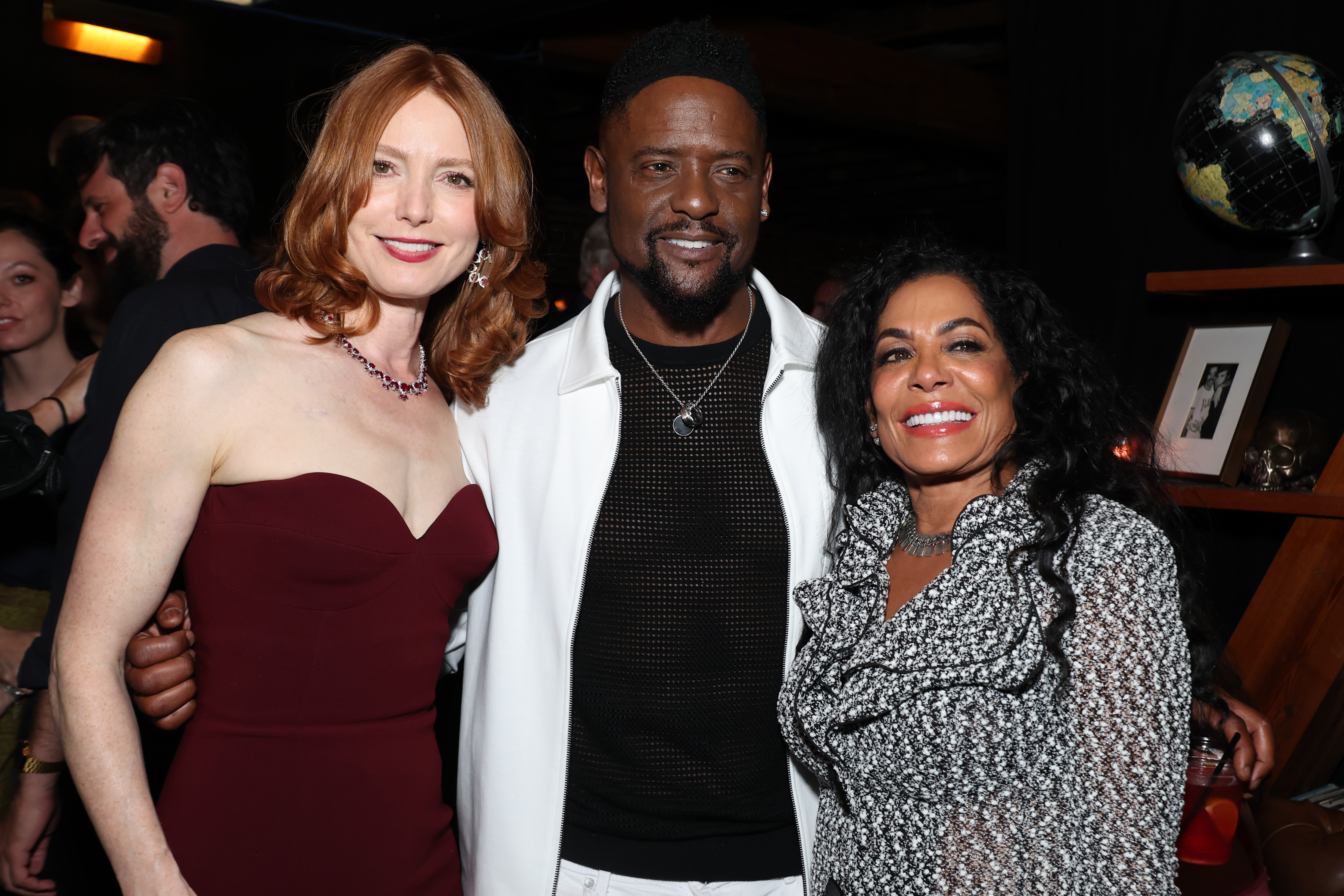 Alicia Witt, Blair Underwood and Josie Hart at the afterparty for the Los Angeles premiere of "Longlegs" in Hollywood, California on July 8, 2024. | Source: Getty Images