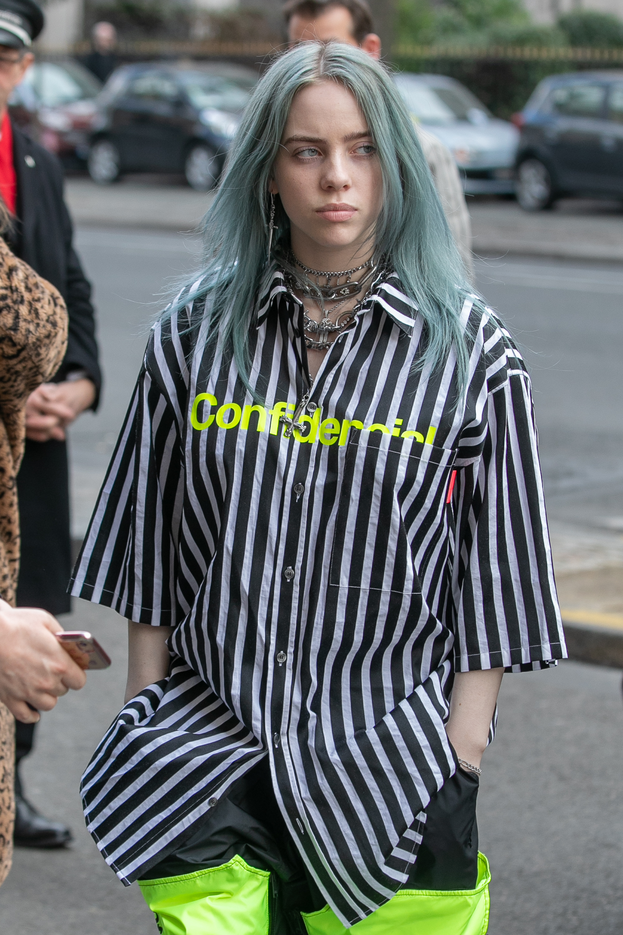 Billie Eilish is seen in Paris, France, on February 20, 2019. | Source: Getty Images