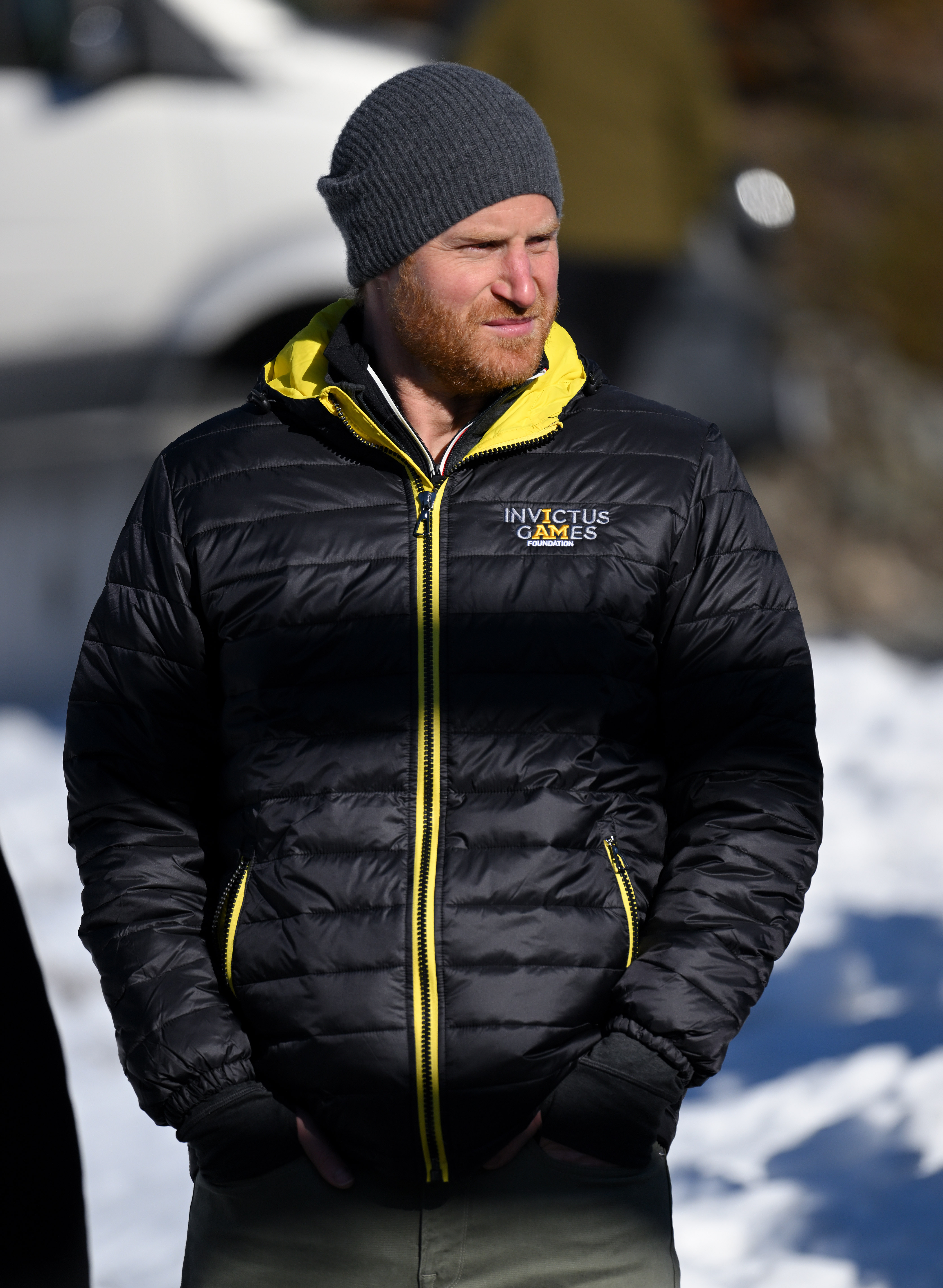 Prince Harry at the Invictus Games One Year To Go Event in Whistler, Canada on February 15, 2024 | Source: Getty Images
