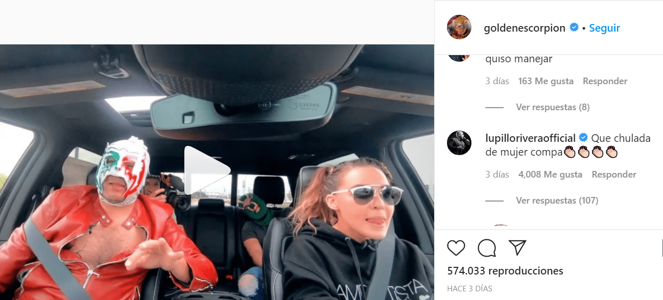 Captura de pantalla del comentario de Lupillo Rivera. | Foto: Instagram / goldenescorpion Captura de pantalla del comentario de Lupillo Rivera. | Foto: Instagram / goldenescorpion