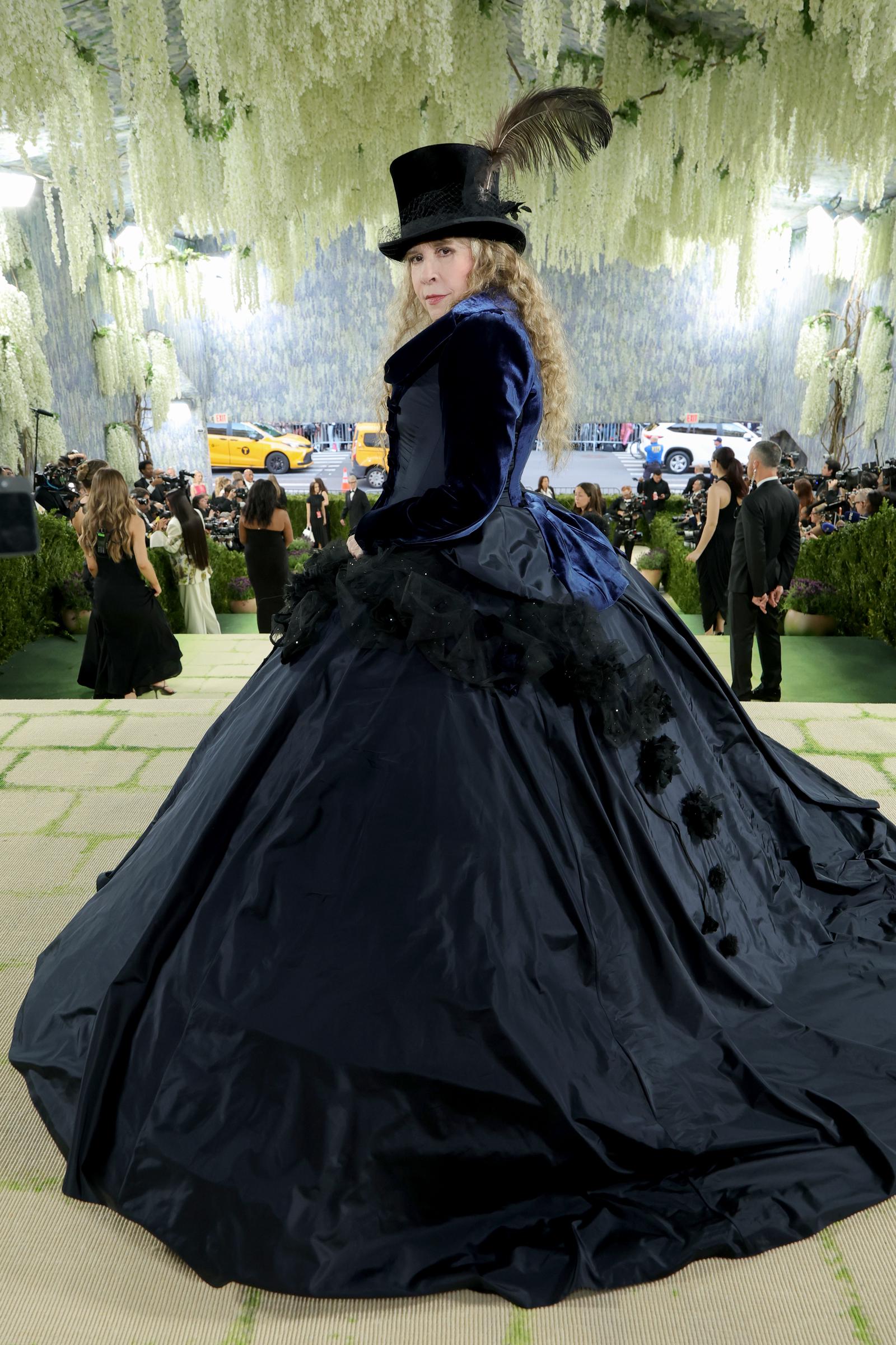 Stevie Nicks attends the Met Gala celebrating "Costume Art" at Metropolitan Museum of Art on May 4, 2026 in New York City | Source: Getty Images