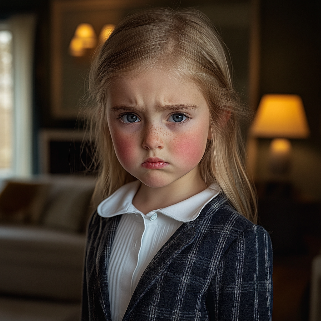 An angry little girl | Source: Midjourney