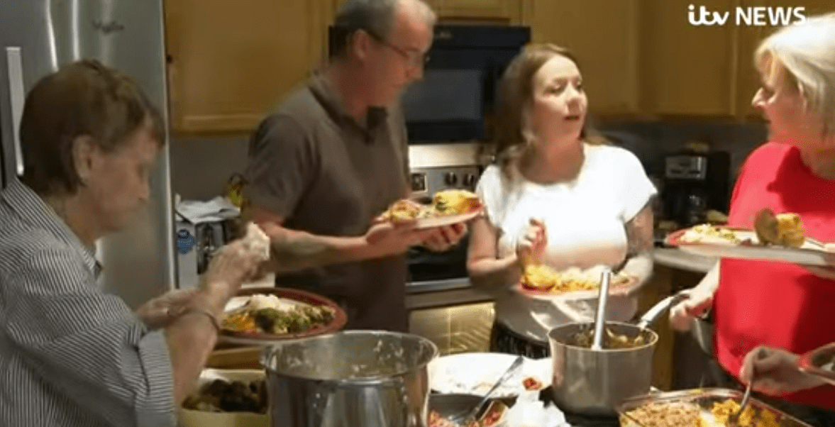 The family had christmas thanksgiving together, catching up with one another. | Photo: Youtube.com/ITV News