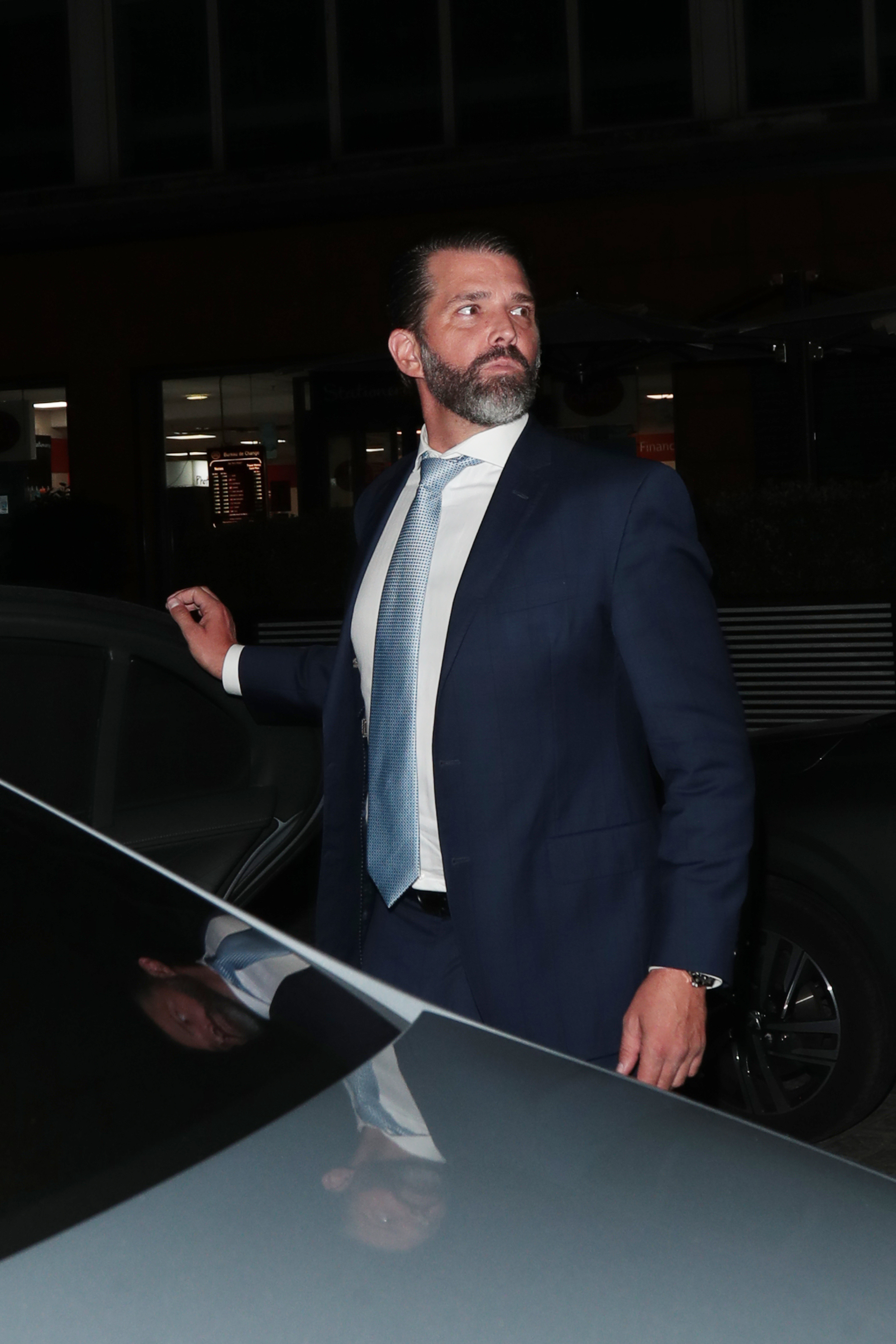 Donald Trump Jr. spotted out in London, England on June 12, 2024. | Source: Getty Images