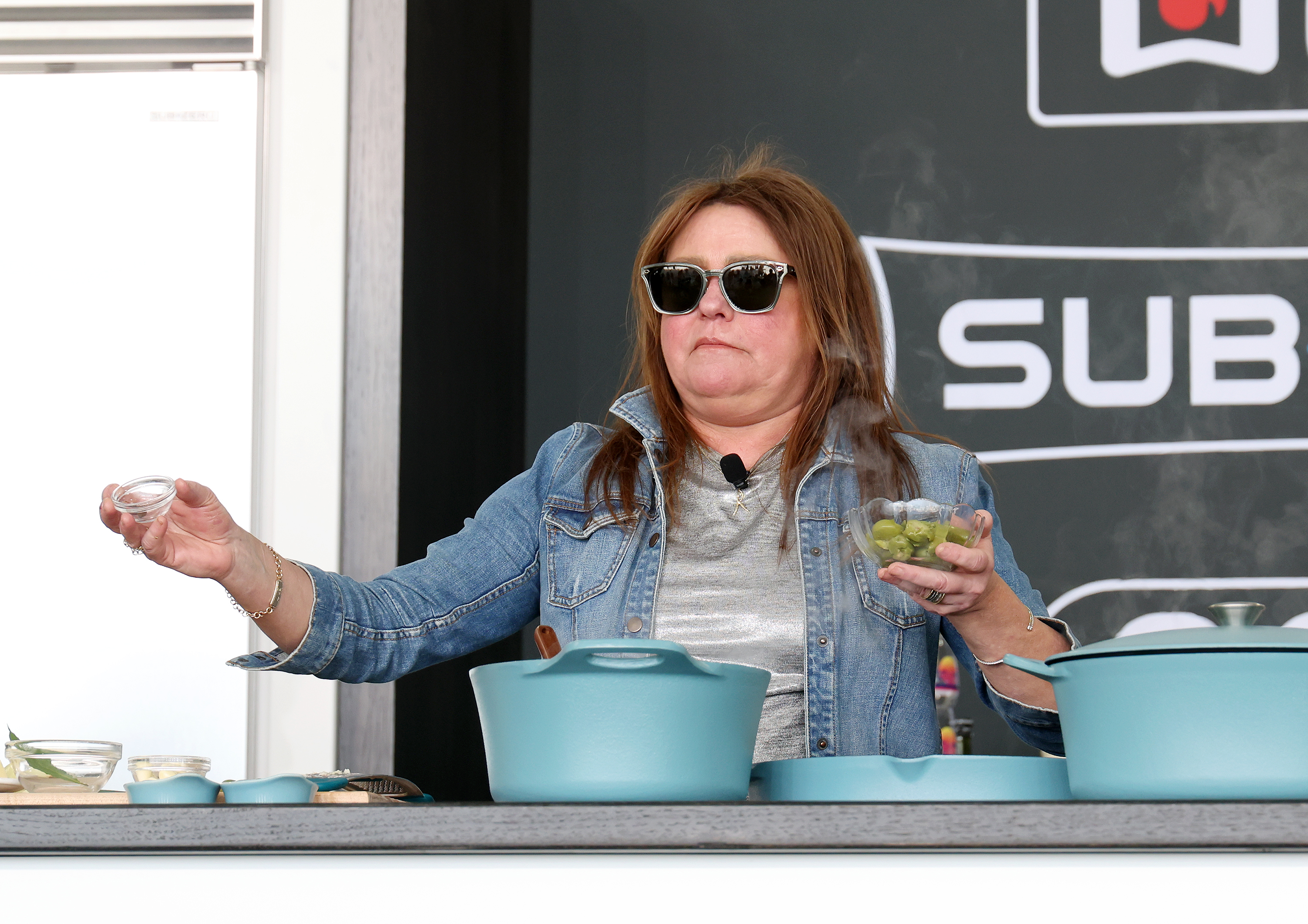 Rachael Ray is seen at the Grand Tasting Village on February 22, 2025, in Miami Beach, Florida | Source: Getty Images