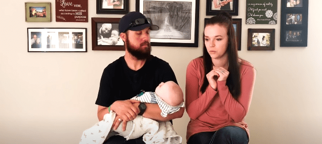 Photo of Maddie Brown and her husband Caleb during an interview | Photo: Youtube / The List