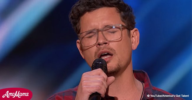 Dad of 6 earns a standing ovation for his incredible voice on 'America's Got Talent'