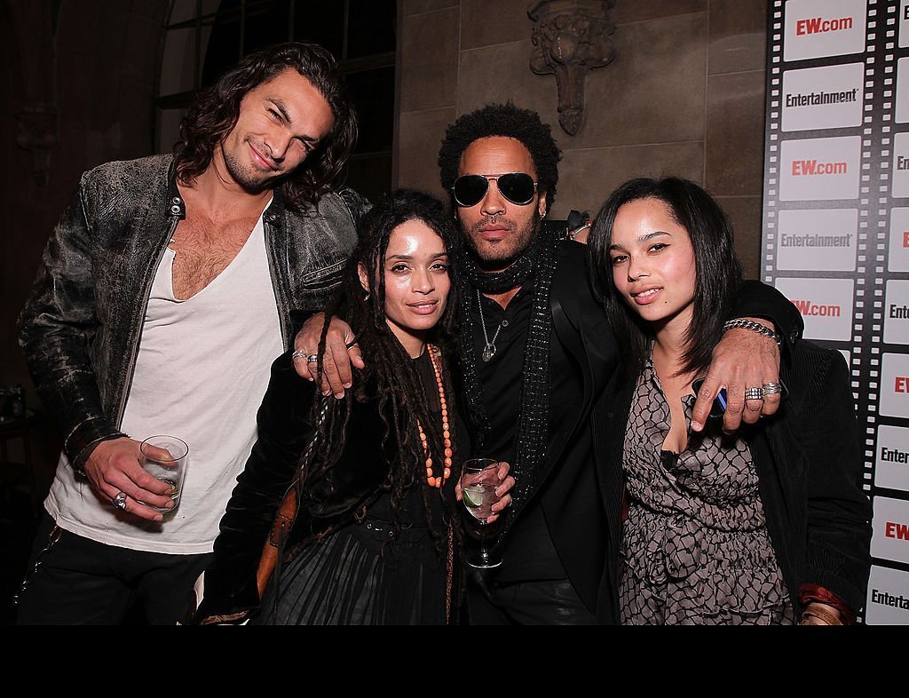 Jason Momoa, Lisa Bonet, Lenny Kravitz and Zoe Kravitz at Entertainment Weekly's Party to Celebrate the Best Director Oscar Nominees held at Chateau Marmont on February 25, 2010 | Photo: GettyImages