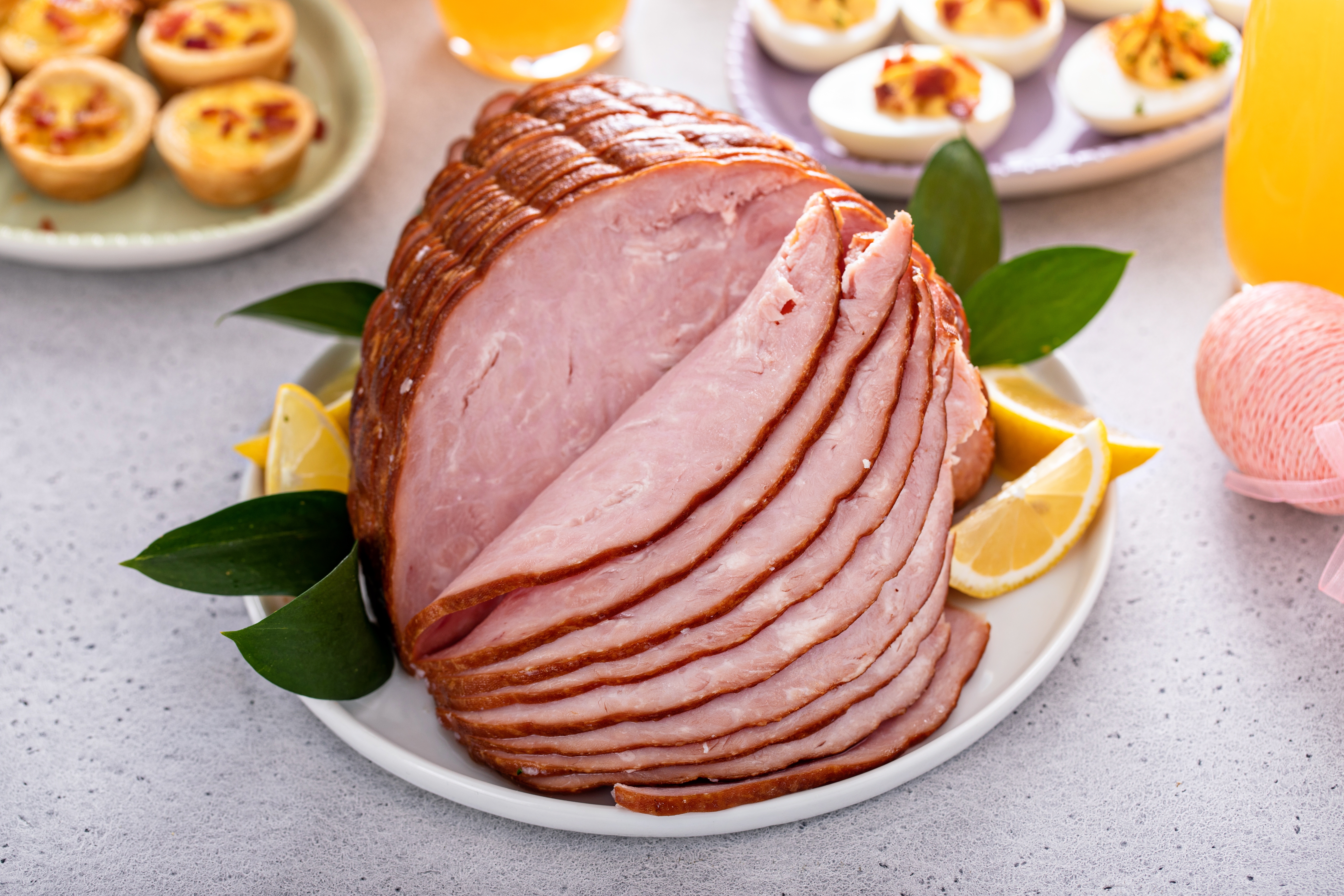 Easter ham on the table | Source: Shutterstock