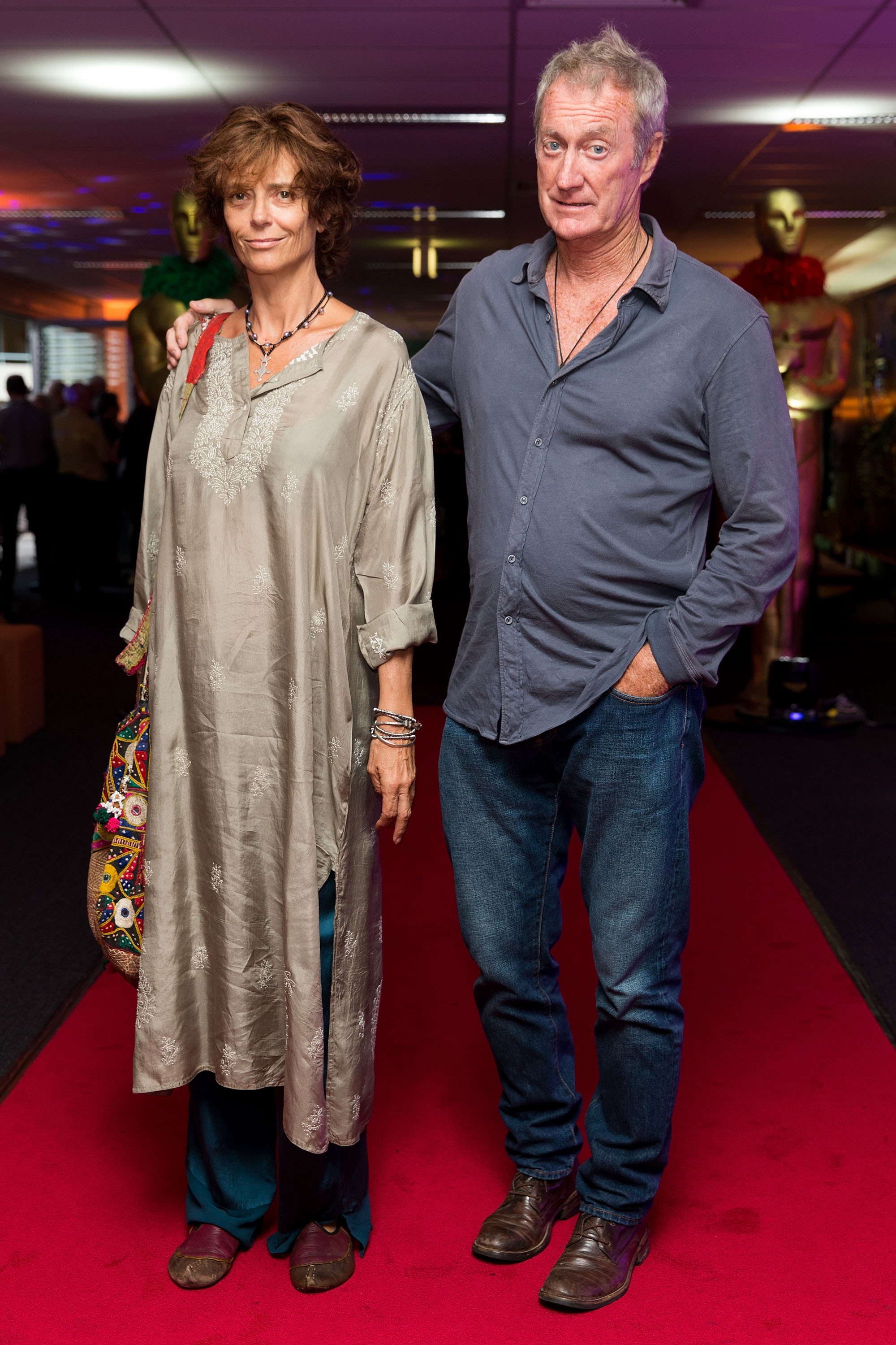 Bryan Brown and Rachel Ward at the "At the Movies" farewell party in December 2014 in Sydney, Australia | Source: Getty Images
