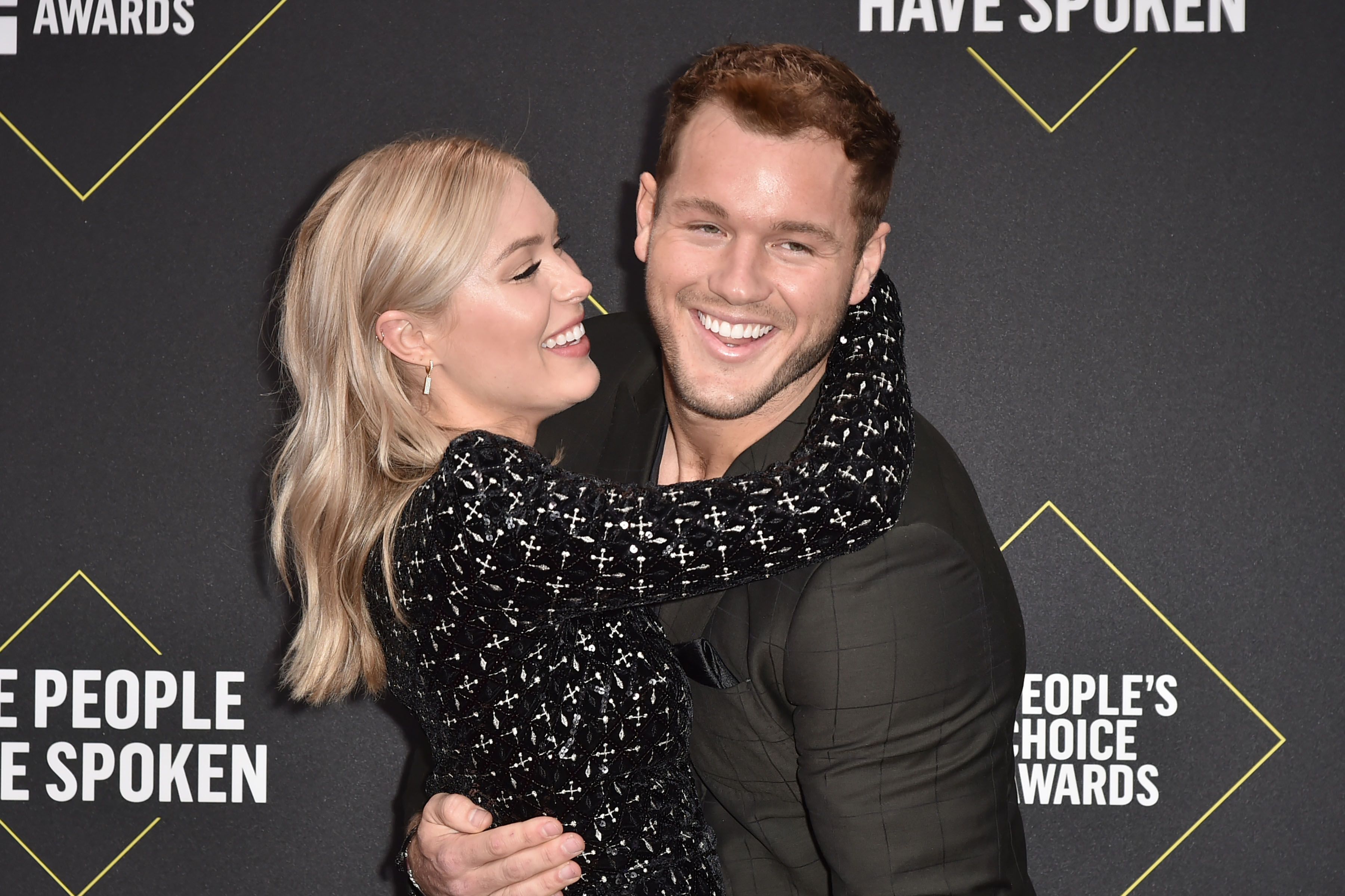 Cassie Randolph and Colton Underwood during E! People's Choice Awards 2018 - Arrivals at The Barker Hanger on November 10, 2019 in Santa Monica, California. | Source: Getty Images