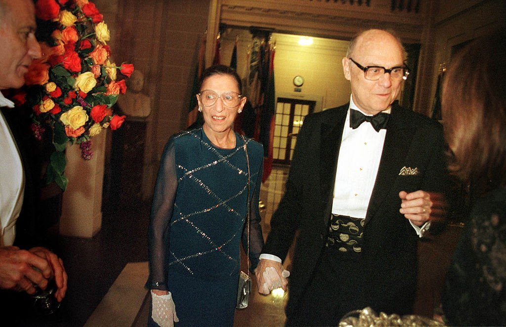 Justice Ruth Bader Ginsburg and her husband John Ginsburg at a gala opening night dinner  in Washington, D.C. | Photo: Getty Images