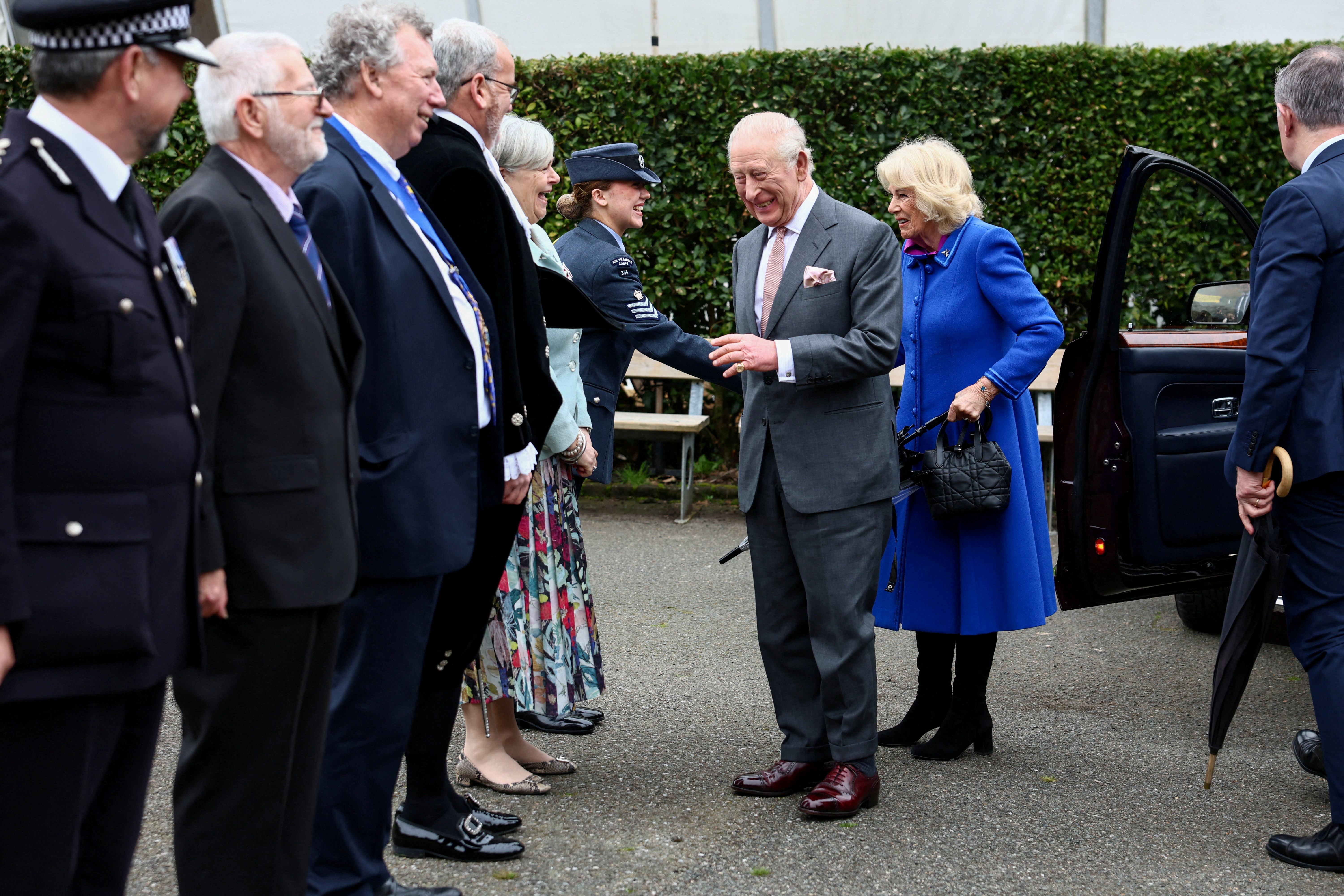 King Charles III and Queen Camilla arrive for an event celebrating The Eden Project's 25th anniversary on 24 March 2026 in St Austell, England. | Source: Getty Images