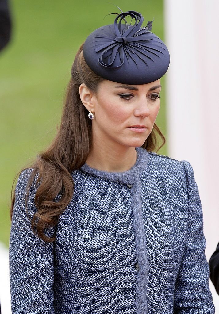 Catherine, Duchess of Cambridge at Vernon Park as she accompanies Queen Elizabeth II during a visit to the East Midlands as part of her Diamond Jubilee tour of the UK | Photo: Getty Images