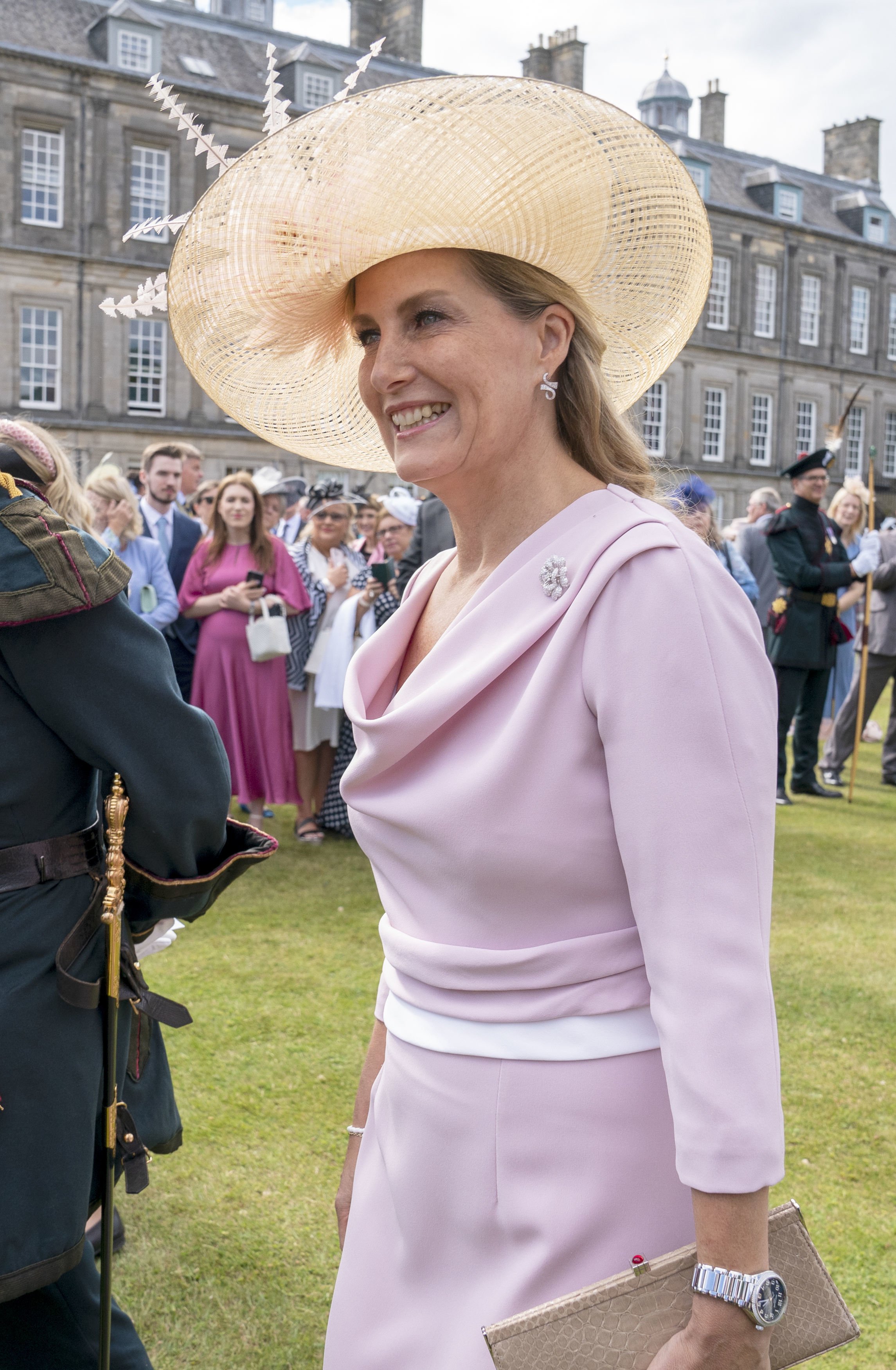 Sophie, Countess of Wessex, known as the Countess of Forfar, while in Scotland during a garden party at the Palace of Holyroodhouse in Edinburgh, Scotland, on June 29, 2022. | Source: Getty Images