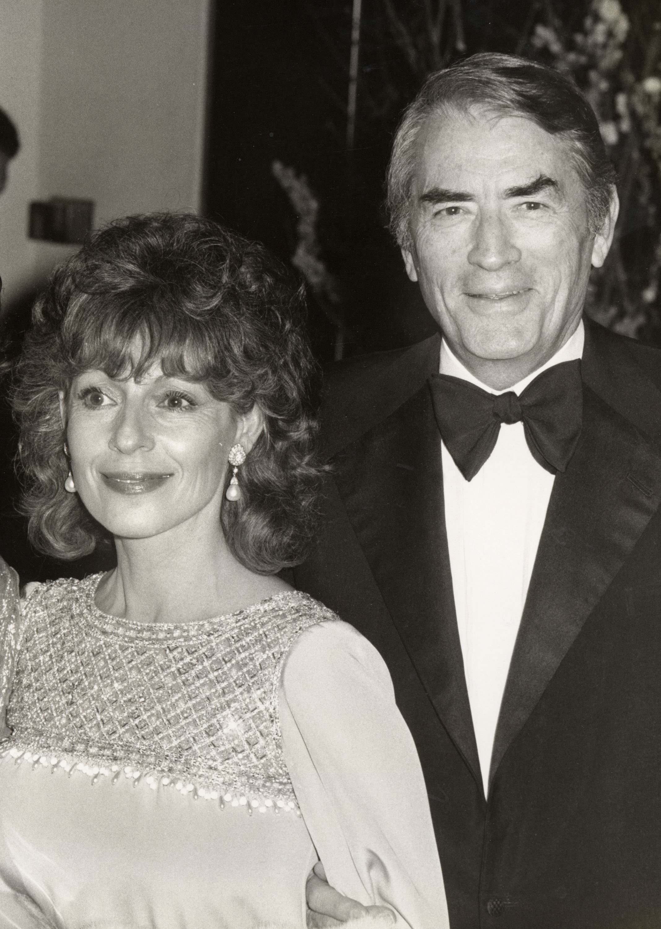 Gregory Peck and wife Veronique at Beverly Hilton Hotel in Beverly Hills, CA, United States | Source: Getty Images