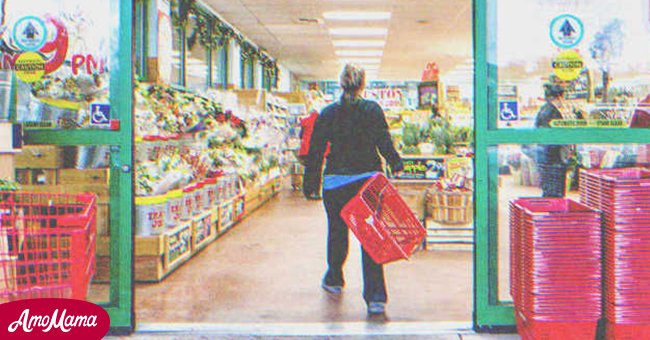 Woman entering a supermarket | Source: Shutterstock