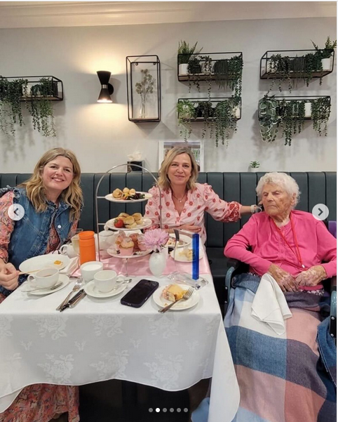 A tea party in celebration of Ethel May Caterham's birthday, from a post dated May 6, 2025 | Source: Instagram/longeviquest