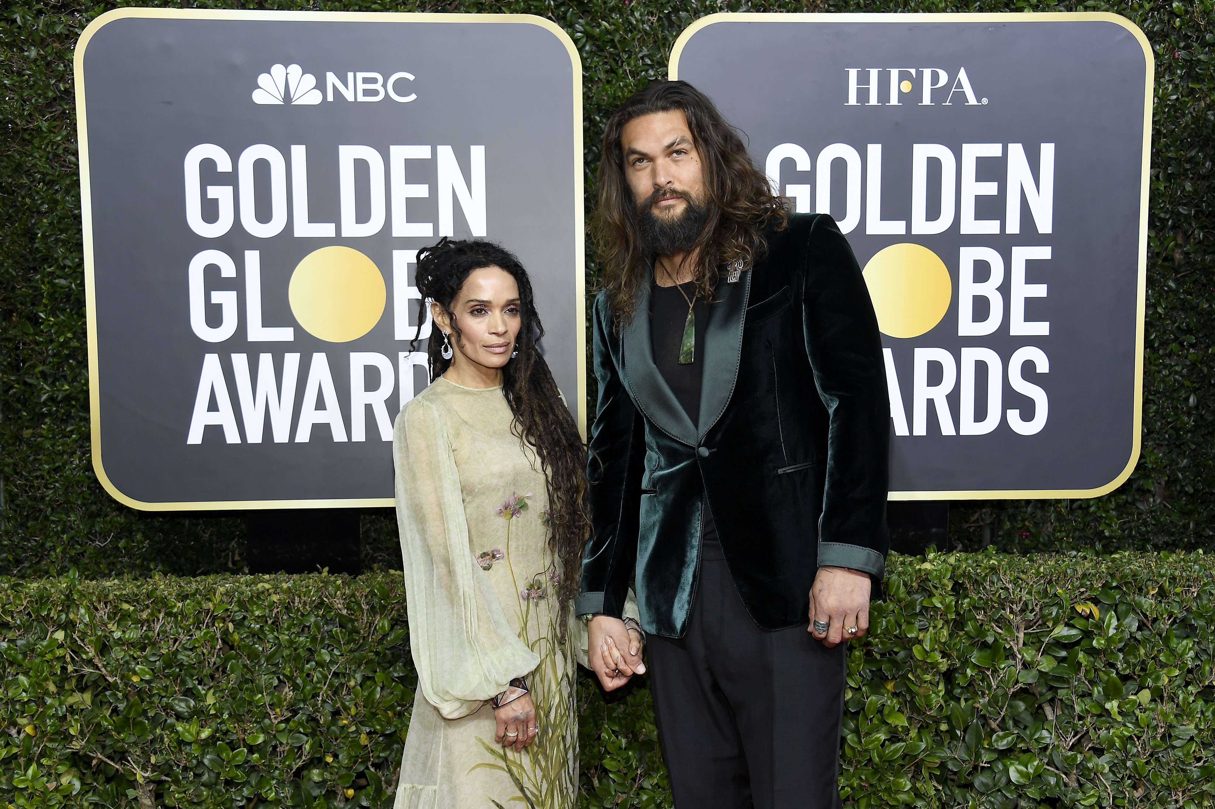 Lisa Bonet and Jason Momoa arrive to the 77th Annual Golden Globe Awards held at the Beverly Hilton Hotel on January 5, 2020 | Source: Getty Images