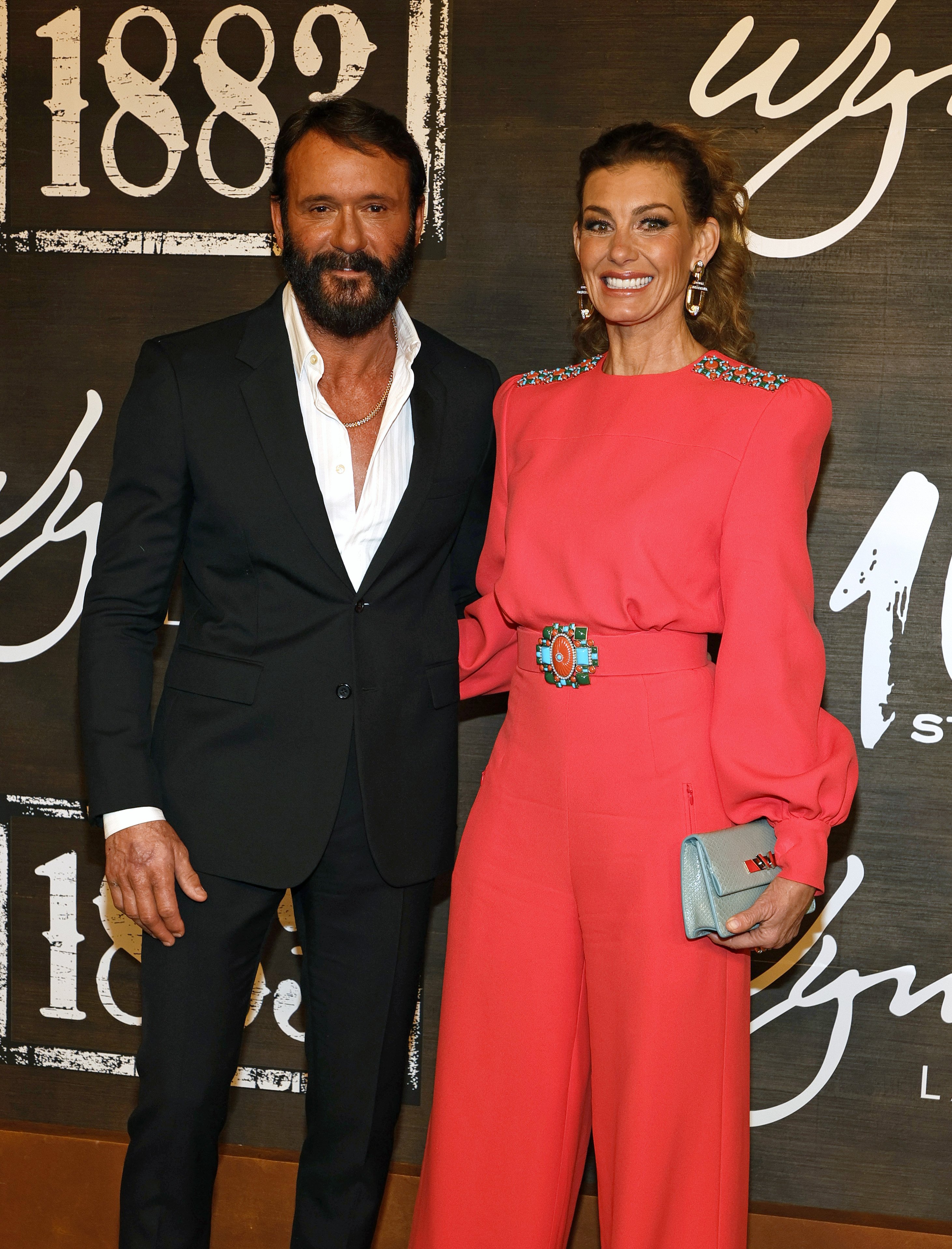 Tim McGraw and Faith Hill arrive at the world premiere of "1883" at Encore Beach Club at Wynn Las Vegas on December 11, 2021, in Las Vegas, Nevada. | Source: Getty Images
