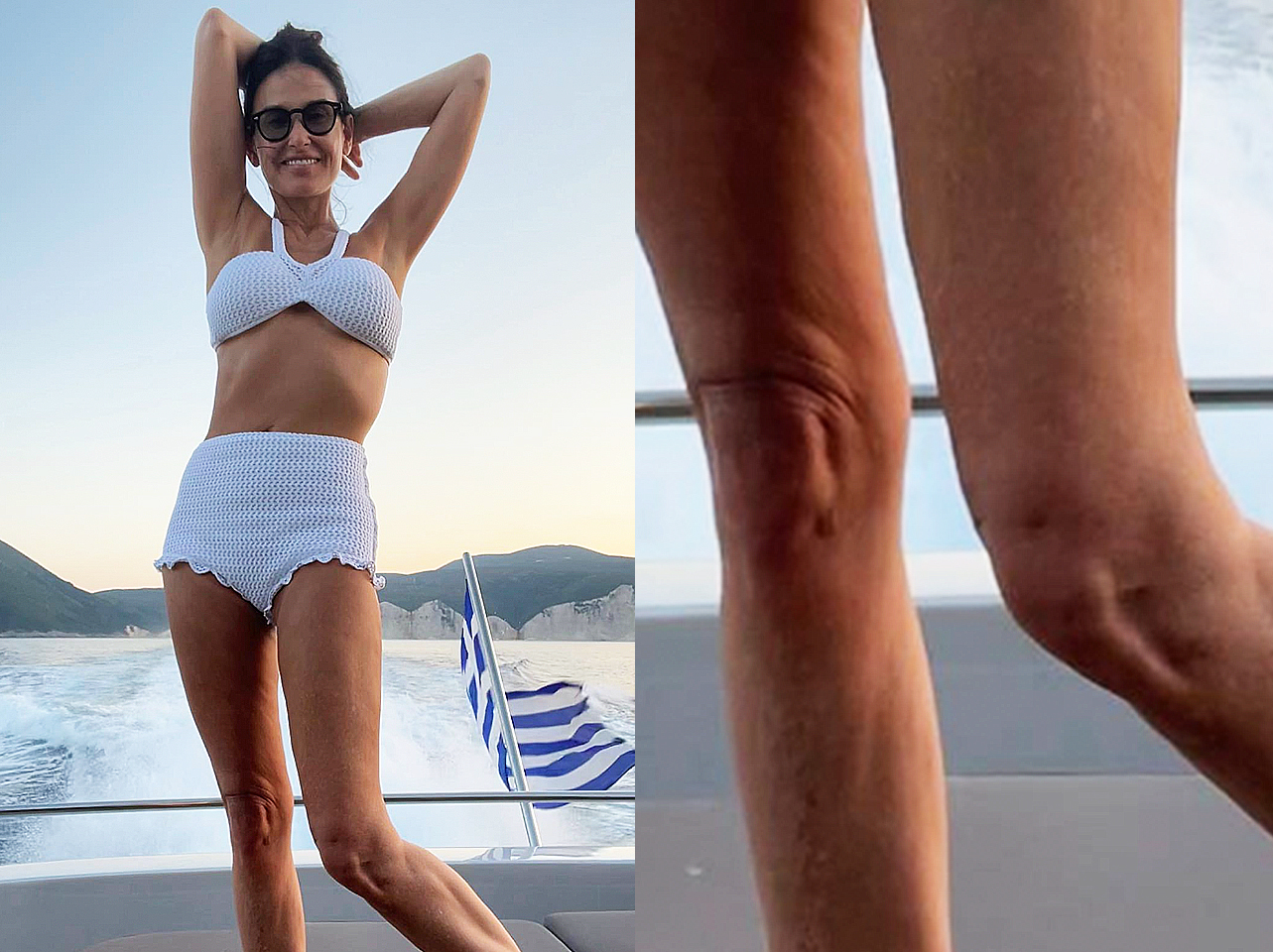 Demi Moore poses on a Yacht, dated September 2022 | Source: Instagram/DemiMoore