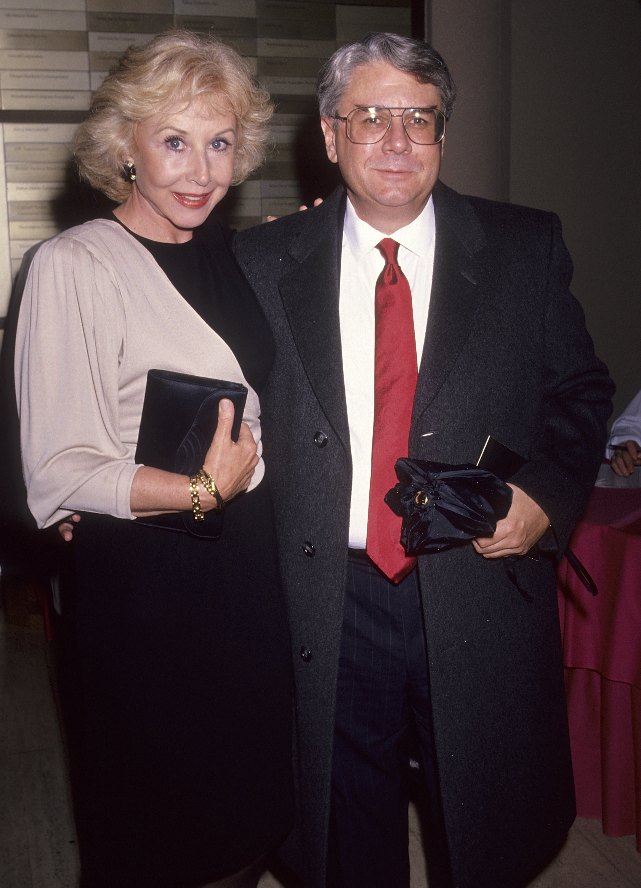 Michael Learned and John Doherty on March 4, 1991 in Los Angeles, California | Source: Getty Images