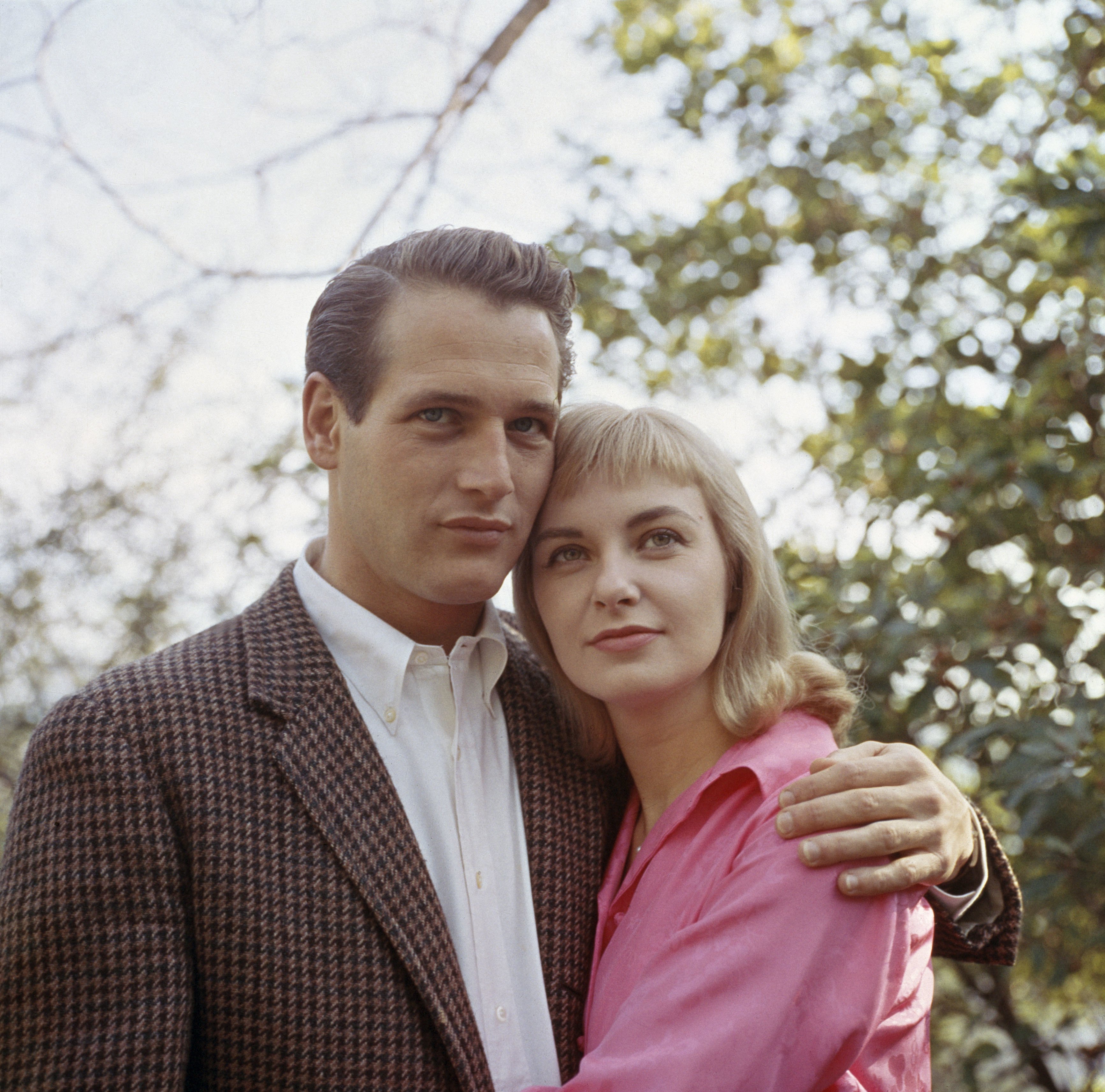 An undated image of Broadway stars, Paul Newman and his wife, Joanne Woodward | Photo: Getty Images