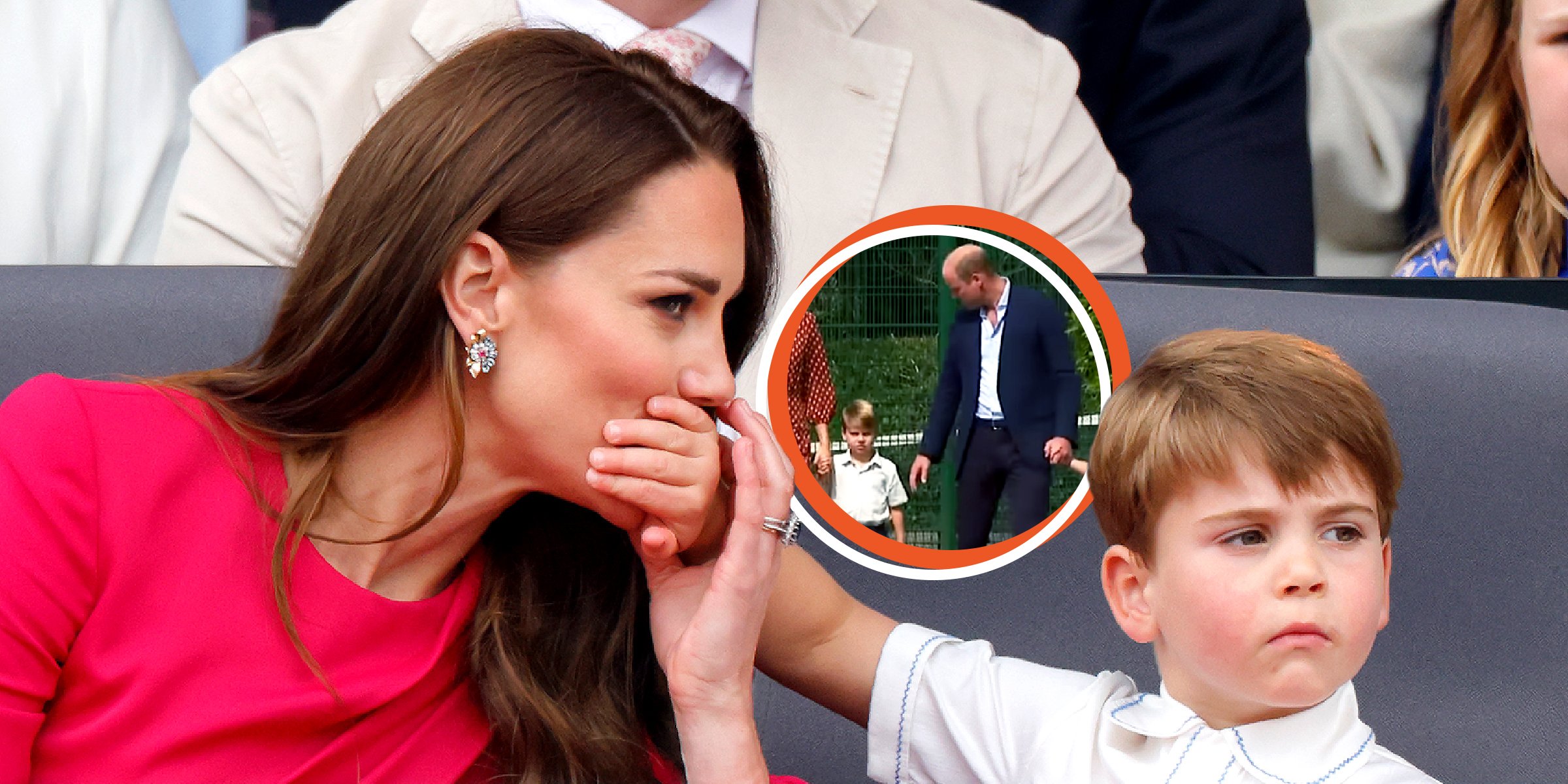 Princess Kate and Prince Louis | Prince William and Prince Louis | Source: twitter.com/RoyalFamilyITNP | Getty Images