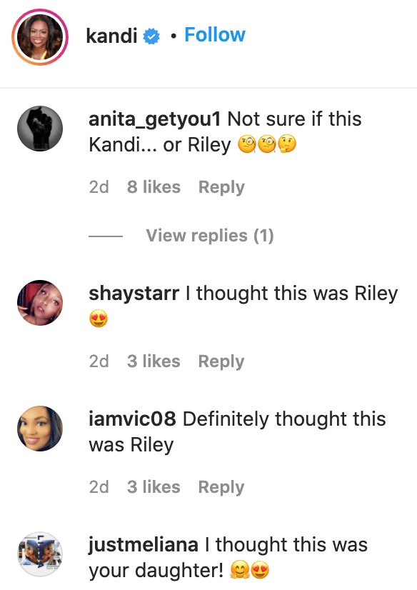 Fans' comments on Kandi Burruss' post. | Source: Instagram/kandi