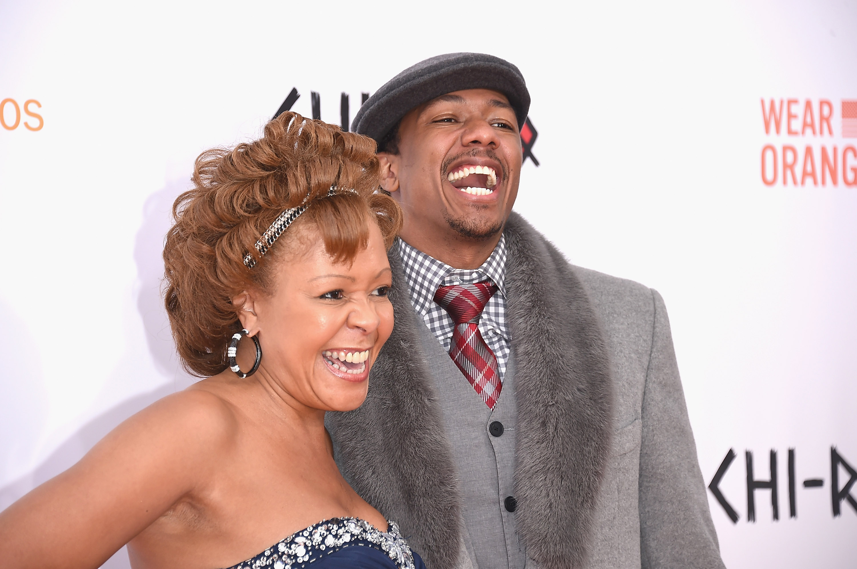 Beth Gardner and her son, actor Nick Cannon at Ziegfeld Theater on December 1, 2015, in New York City. | Source: Getty Images