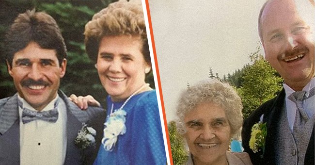 [Left] Clarence Hynes and the woman who raised him, Rita Hynes; [Right] Craig Avery with the person who raised him, Mildred Avery | Source: twitter.com/CBCNL 