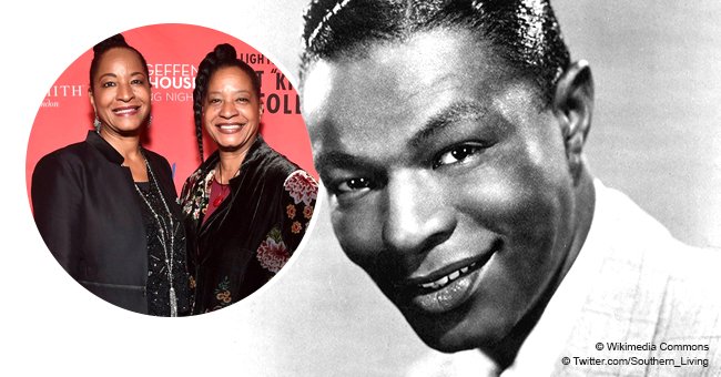 Nat King Cole’s twin daughters pose together on his 100th birthday, showing off their resemblance