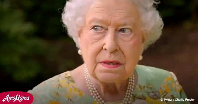 Queen Elizabeth makes a rare joke when helicopter interrupts her speech