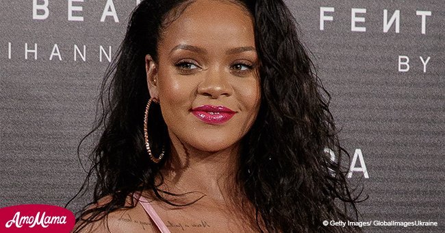 Rihanna looks happy playing with look-alike niece at make-up launch lunch