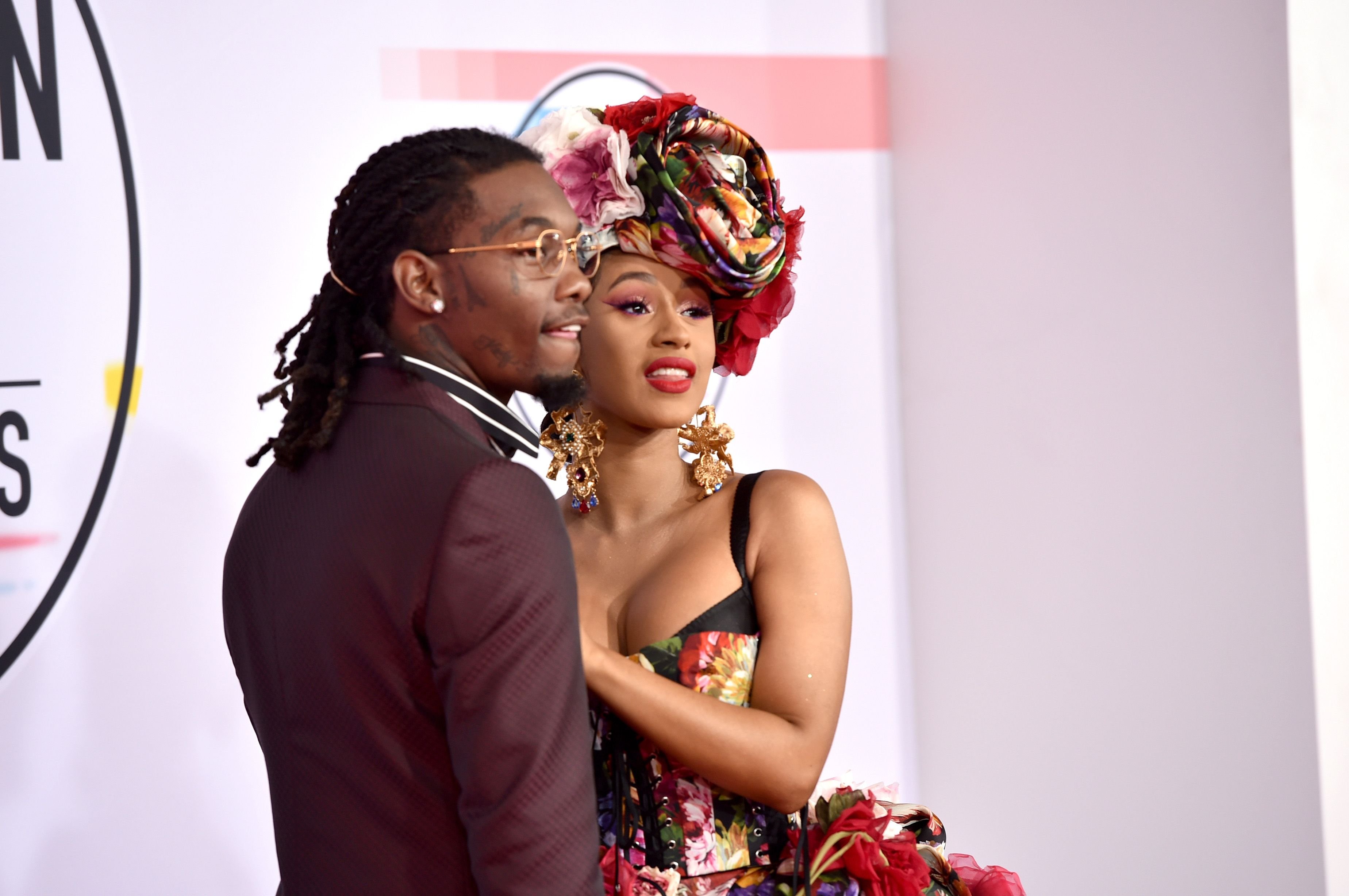 Offset and Cardi B at the American Music Awards in Los Angeles on October 9, 2018. | Photo: Getty Images