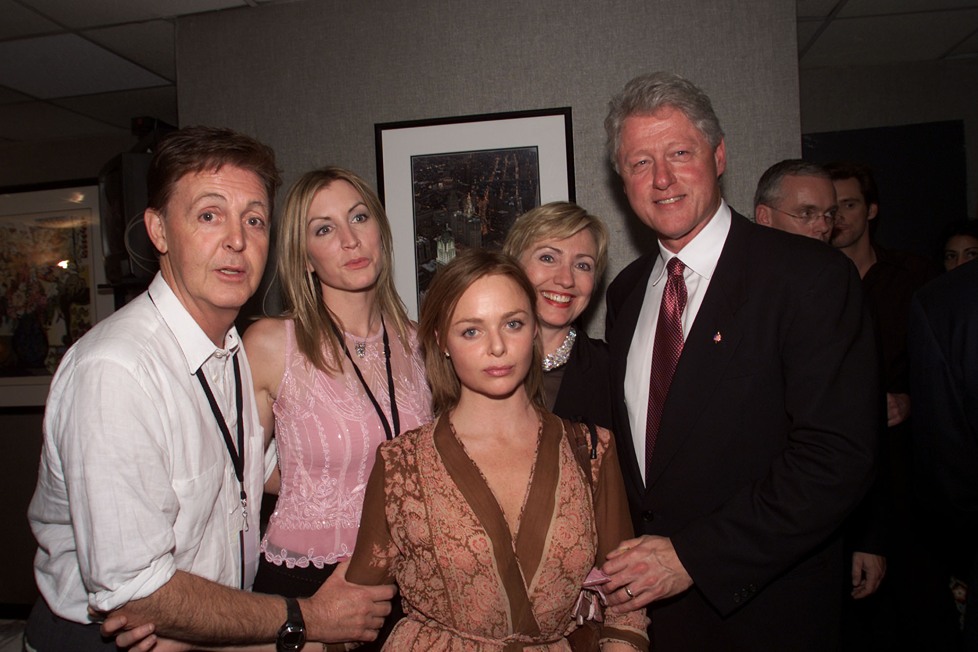 Heather Mills, Stella McCartney and Hillary and Bill Clinton in New York in 2001 | Source: Getty Images
