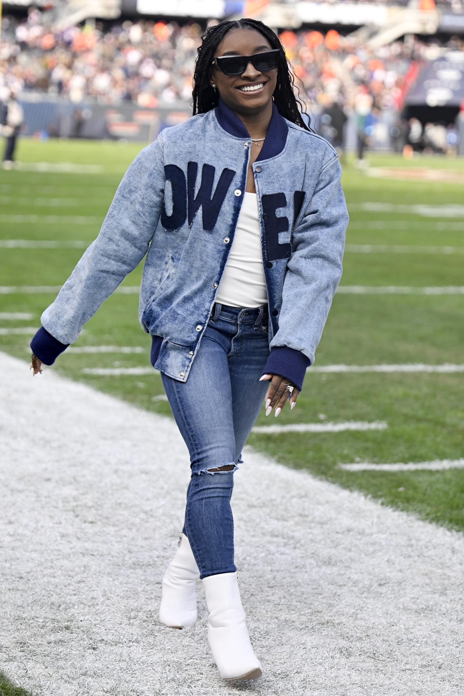 Simone Biles on November 24, 2024, in Chicago, Illinois | Source: Getty Images