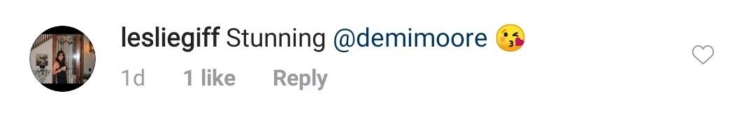 Fans gush over Demi Moore's photograph on September 9, 2020 | Photo: Instagram/demimoore