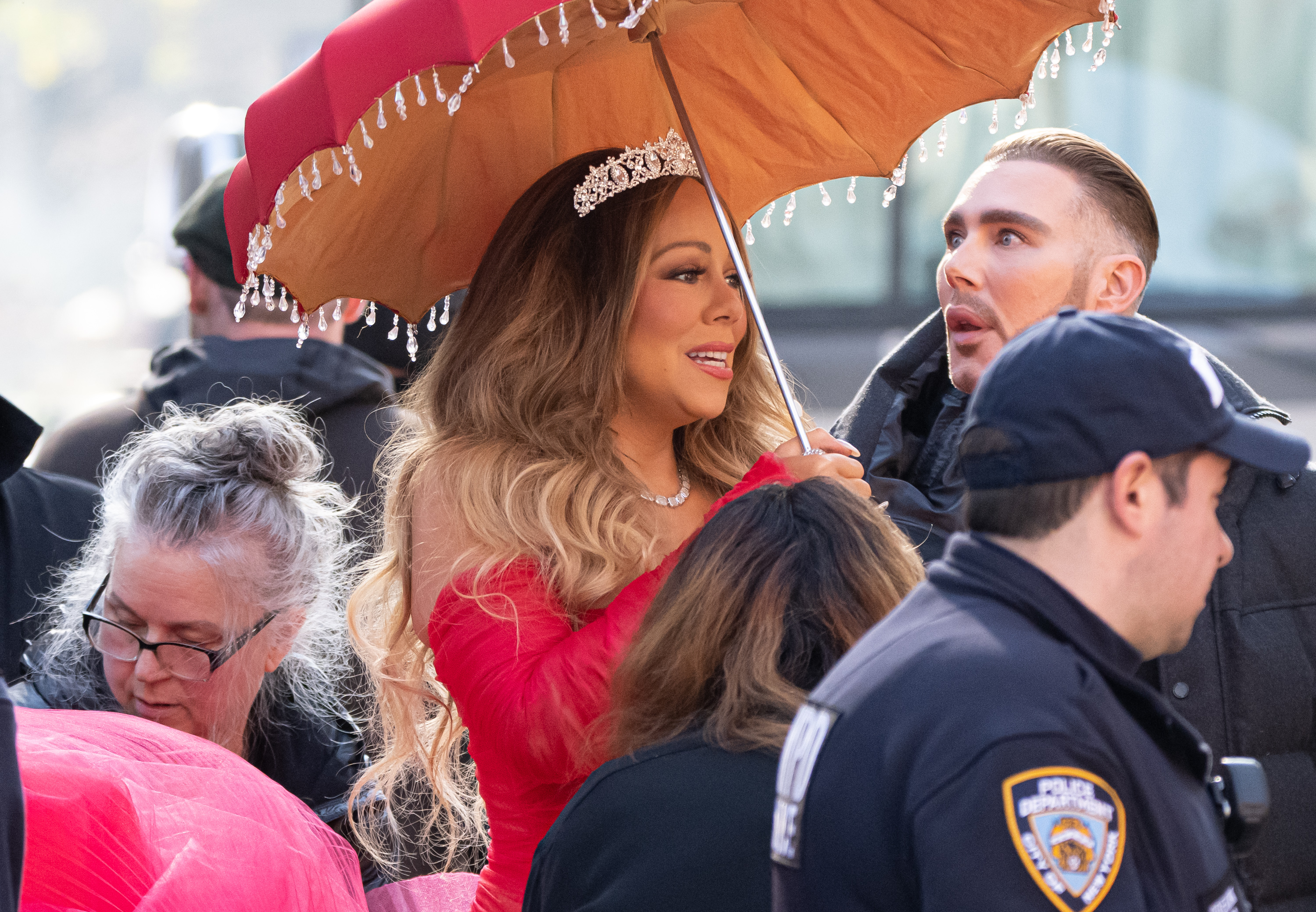 Mariah Carey attends the 2022 Macys Thanksgiving Day Parade on November 24, 2022, in New York City. | Source: Getty Images