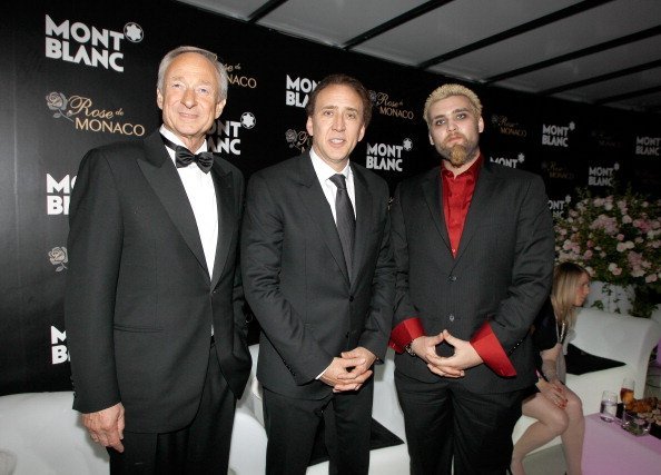 Lutz Bethge, Nicolas Cage and Weston Coppola Cage at the Montblanc Sanlitun Concept Store on June 1, 2012 in Beijing, China | Photo: Getty Images