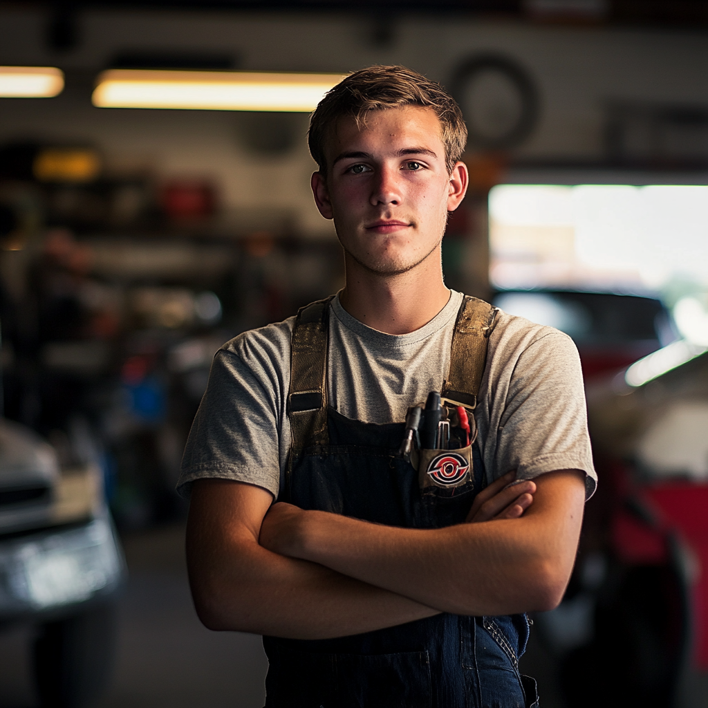 A close-up of a mechanic | Source: Midjourney