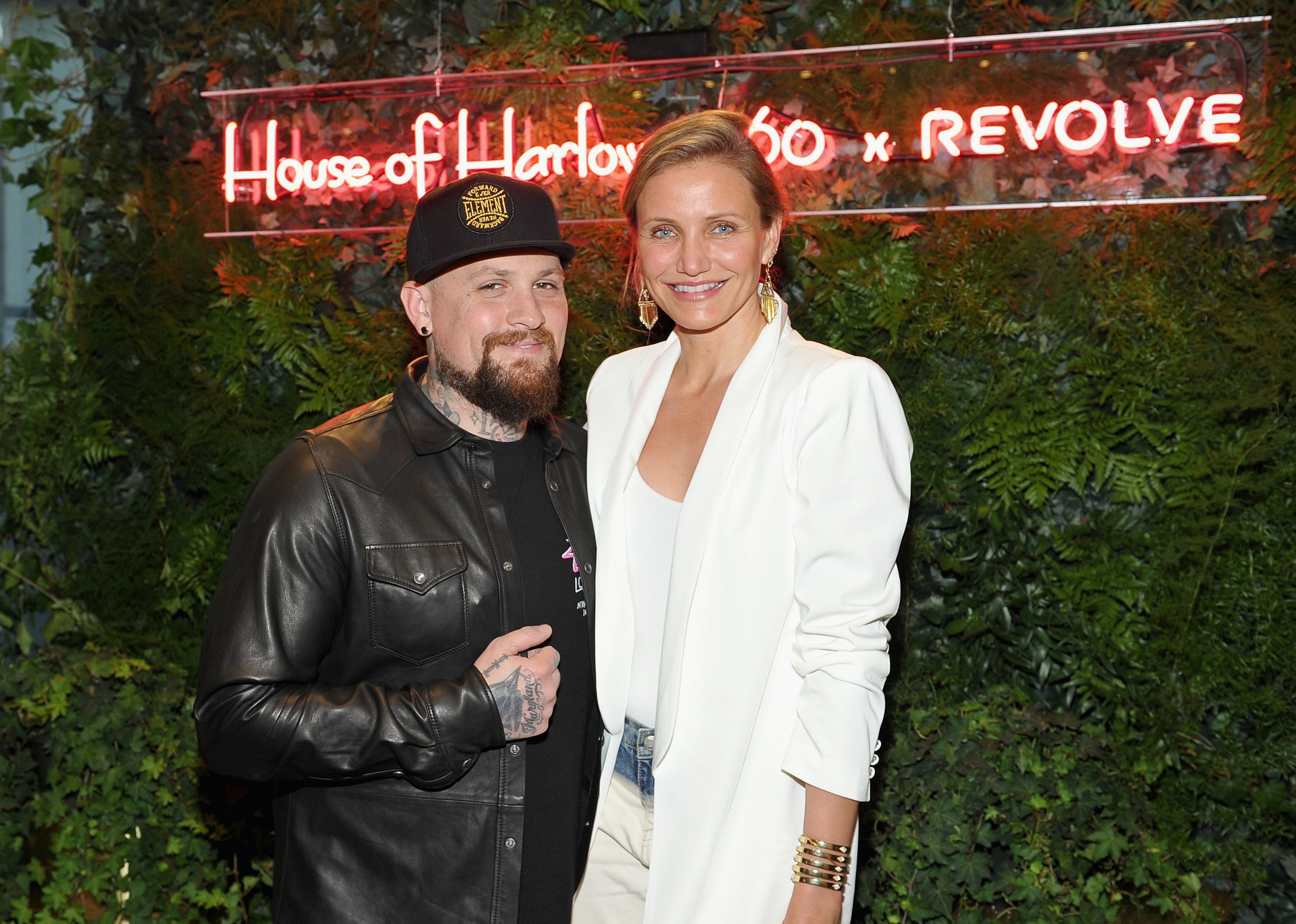 Guitarist Benji Madden and actress Cameron Diaz at House of Harlow 1960 x REVOLVE on June 2, 2016 | Photo: Getty Images