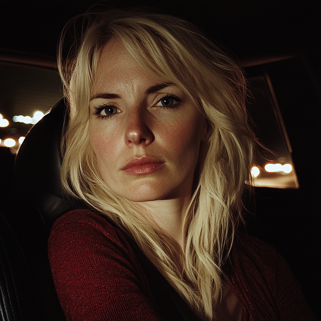 A woman sitting in a car | Source: Midjourney