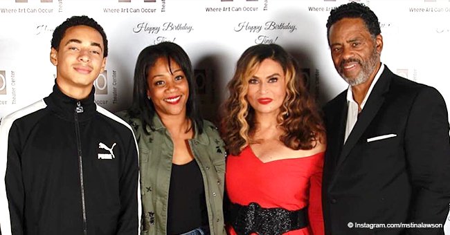 Tina Lawson posts picture with Solange's rarely-seen 14-year-old son who is now taller than grandma