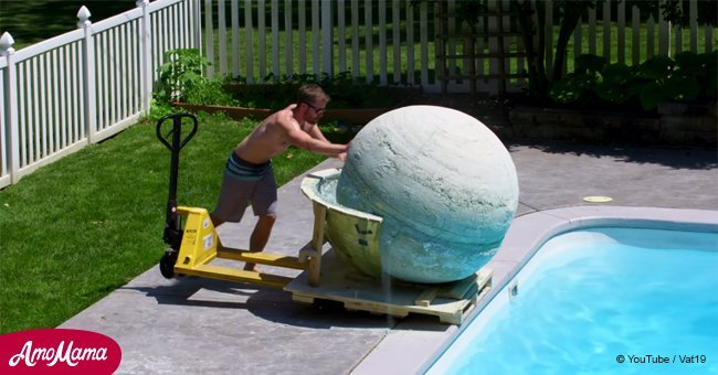 Viral video of one-ton bath bomb dropped in a pool