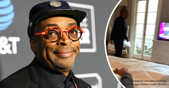 Spike Lee jumps for joy after receiving his first-ever Best Director Oscar nomination