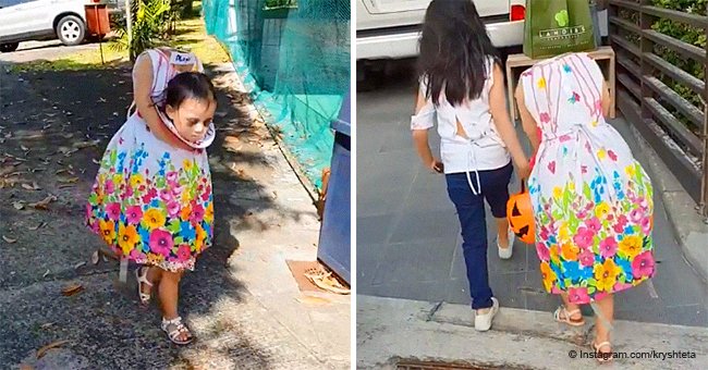 Little girl's 'headless' Halloween costume goes viral