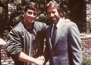 Chuck Norris pictured with Jean-Claude Van Damme, from a post dated March 20, 2026 | Source: Instagram/jcvd